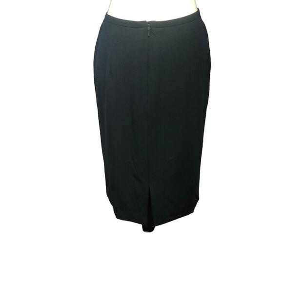 Giorgio Armani, black A line skirt, small - Picture 3 of 10